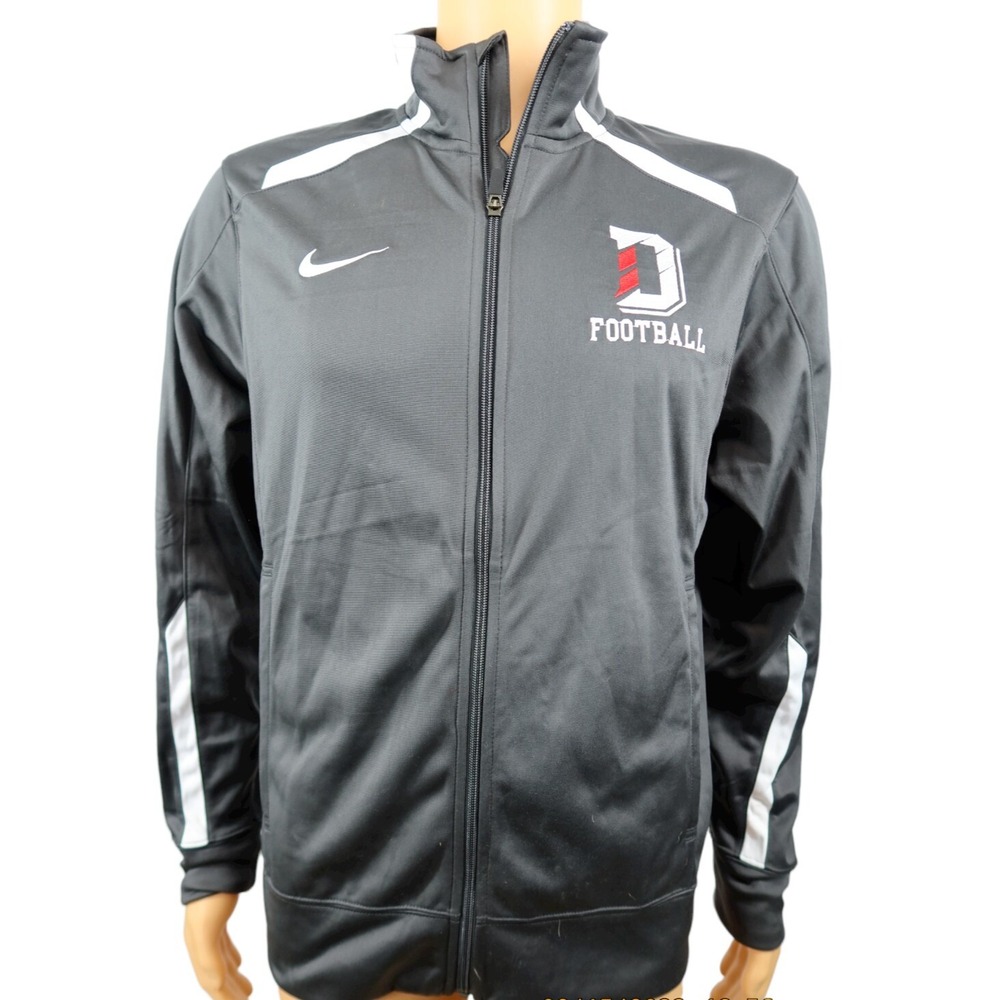 Davidson College Track Jacket Size S Wildcats Football‎ Gray Davidson NC Nike